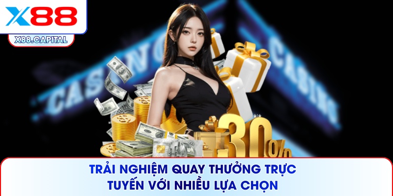 Trải nghiệm quay thưởng trực tuyến với nhiều lựa chọn